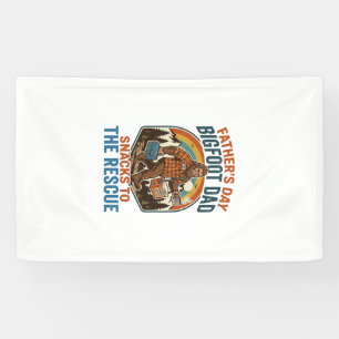Vatertag Bigfoot Dad Shirt Kinder großziehen wie e Banner