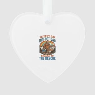 Vatertag Bigfoot Dad Shirt Kinder großziehen wie e Ornament