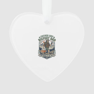Vatertag Bigfoot Dad Shirt Mythical Family Man R Ornament