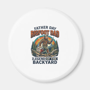 Vatertag Bigfoot Dad Shirt Snacks Held Funny Gif Magnet