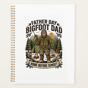 Vatertag Bigfoot Dad Shirt Woodland Papa Retro G Planer