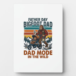 Vatertag Bigfoot Papa Shirt Camping Legende Vater Fotoplatte
