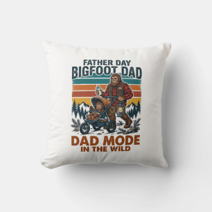 Vatertag Bigfoot Papa Shirt Camping Legende Vater Kissen