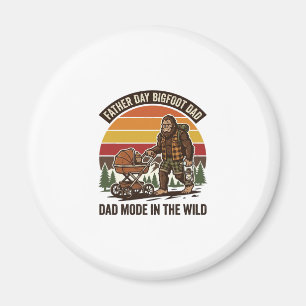 Vatertag Bigfoot Papa Shirt Camping Legende Vater Magnet
