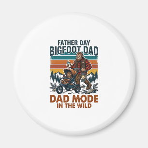 Vatertag Bigfoot Papa Shirt Camping Legende Vater Magnet
