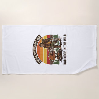 Vatertag Bigfoot Papa Shirt Camping Legende Vater Strandtuch