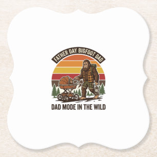 Vatertag Bigfoot Papa Shirt Camping Legende Vater Untersetzer