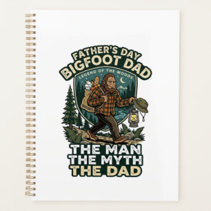 Vatertag Bigfoot Papa Shirt Stark Ruhig Zuverlässi Planer