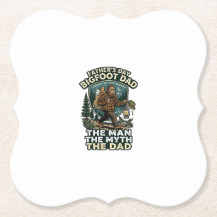 Vatertag Bigfoot Papa Shirt Stark Still Zuverlässi Untersetzer