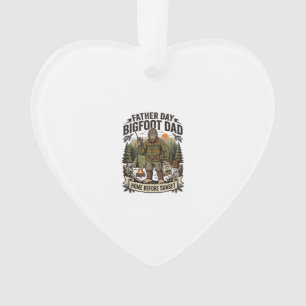 Vatertag Bigfoot Papa Shirt Wald Papa Retro G Ornament