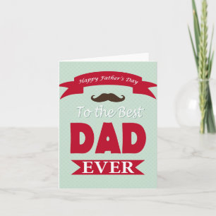 Vatertag bis zum besten Vater aller Zeiten Karte