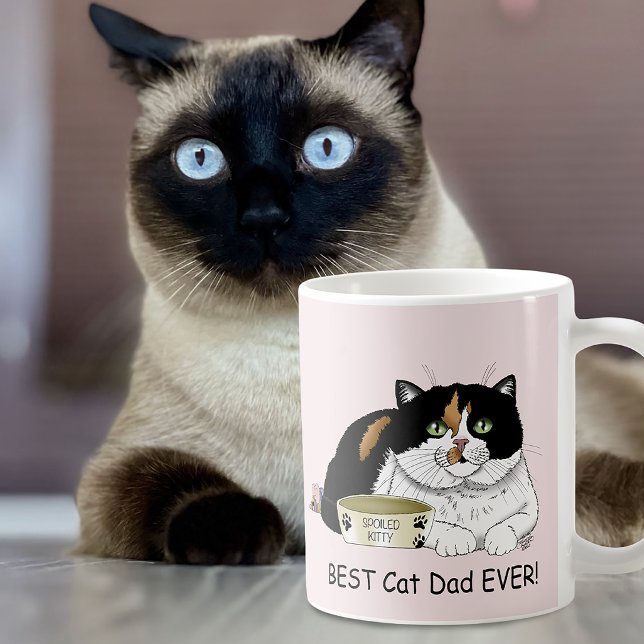 Vatertag Calico Katze Kaffeetasse (Von Creator hochgeladen)