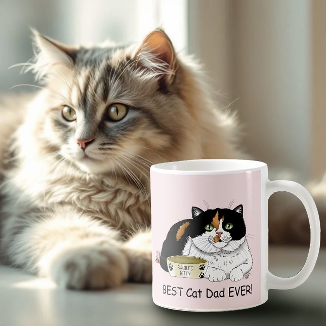 Vatertag Calico Katze Kaffeetasse (Von Creator hochgeladen)