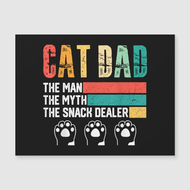 Vatertag Cat Vater Magnetkarte (Vorderseite)