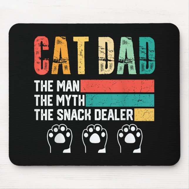 Vatertag Cat Vater Mousepad (Vorne)