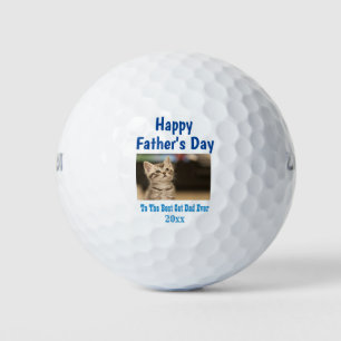 Vatertag Cat Vater Welt ist das beste Foto für all Golfball