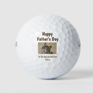 Vatertag Cat Vater Welt ist das beste Foto für all Golfball