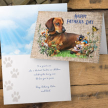 Vatertag Dachshund Benutzerdefinierte Nachricht