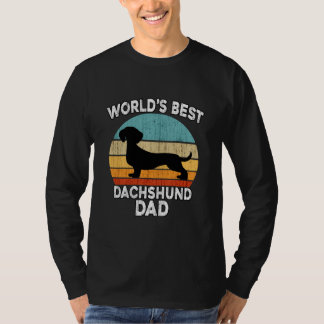 Vatertag Dackel World's Best Daschund Vater T-Shirt
