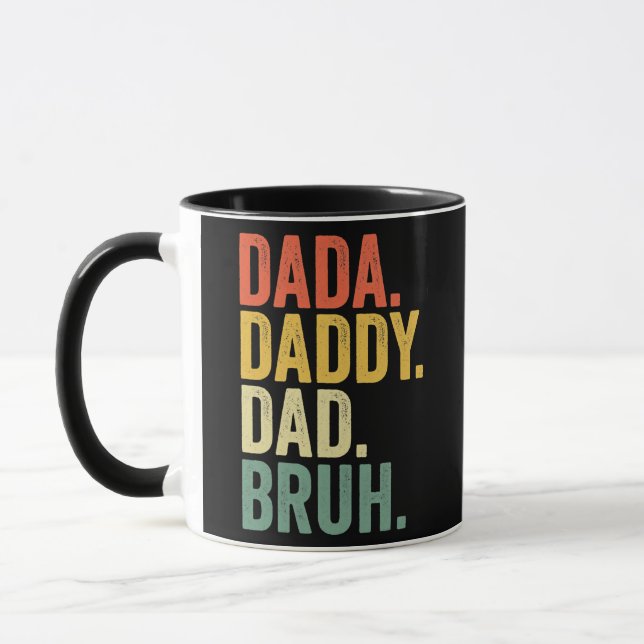 Vatertag Dada Daddy Vater Bruh  Tasse (Links)
