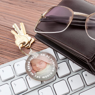 Vatertag Daddy gehört mir Foto Schlüsselanhänger