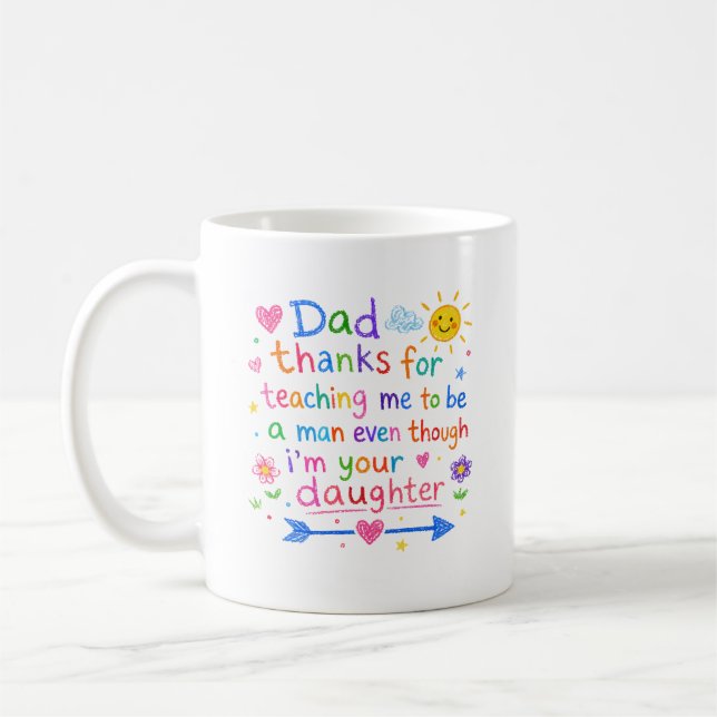 Vatertag - Danke Papa Kaffeetasse (Links)