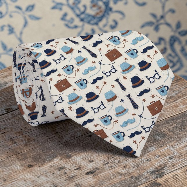 Vatertag Dapper Dad Muster Krawatte (Von Creator hochgeladen)