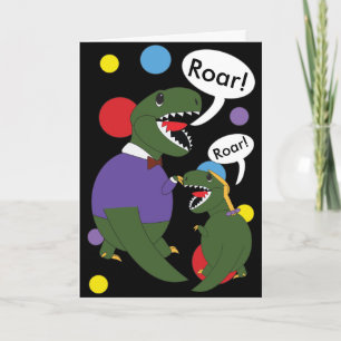 Vatertag Dinosaurier von Tochter personalize Karte
