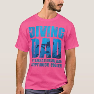Vatertag Diver Vater Geschenk Idee Tauchen T-Shirt