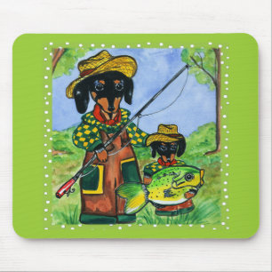 Vatertag-Doxies Mousepad