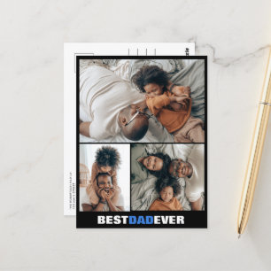 Vatertag Drei Foto Postkarte