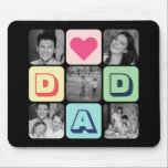 Vatertag Familie Foto Grid Vater Picture Collage Mousepad<br><div class="desc">Personalisierter Vater-Tag Geschenk für deinen Vater zu feiern Vatertag. Egal, ob es sich um einen neuen Vater, einen Stiefvater, einen alten und klassischen Vater oder einen zukünftigen Vater handelt, die benutzerdefinierte Textfunktion wird Sie abdecken. Sie können den Text in Ihre gewünschte Formulierung ändern und Ihr eigenes Foto hochladen. Holen Sie...</div>