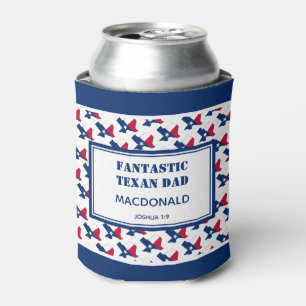 Vatertag FANTASTIC TEXAN VATER Personalisiert Dosenkühler