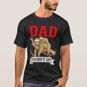 Vatertag Faultiere Kostüm Wildtierliebhaber T-Shirt