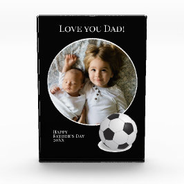 Vatertag Foto mit Fußball