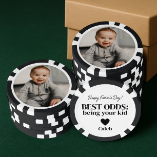 Vatertag Foto Poker Chip für Papa: Beste Chancen