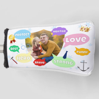 Vätertag Foto Wortwolken Bester Vater Golf Headcover