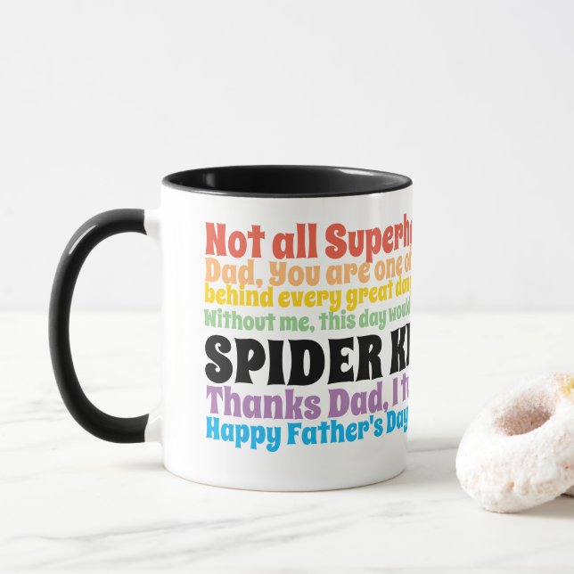 Vatertag Funny Quotes wünscht sich von Tochter Tasse (Mit Donut)