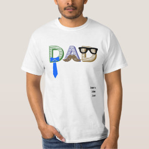 Vatertag Funny Vater Individuelle Name T-Shirt