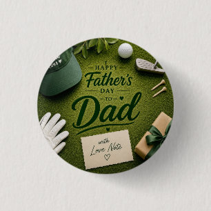 Vatertag für Golf-Daddy  Button