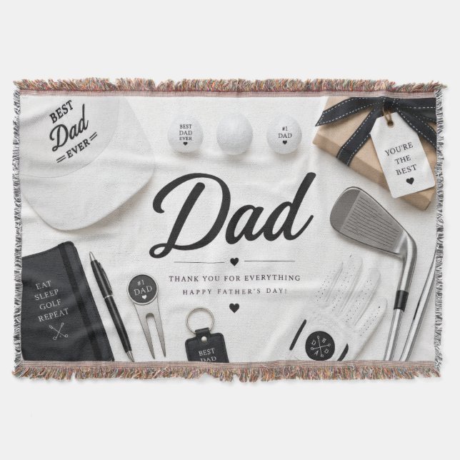 Vatertag für Golf-Daddy  Decke (Vorderseite)