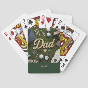 Vatertag für Golf-Daddy Spielkarten