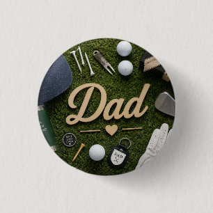Vatertag für Golf-Vater  Button