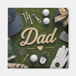 Vatertag für Golf-Vater Magnet