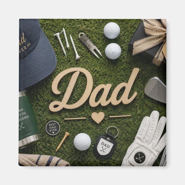Vatertag für Golf-Vater  Magnet (Vorne)