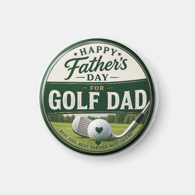 Vatertag für Golf-Vater  Magnet (Vorne)