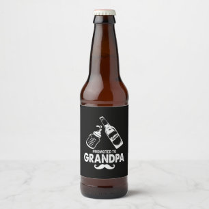 Vatertag für Großvater Bierflaschenetikett