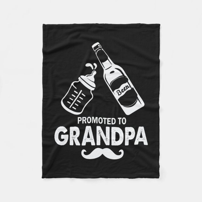 Vatertag für Großvater Fleecedecke (Vorderseite)