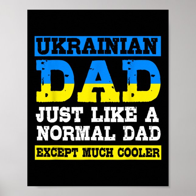 Vatertag für Männer Lustiger Ukrainischer Vater  Poster (Vorne)