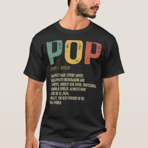 Vatertag für Männer Pop Definition Großvater T-Shirt